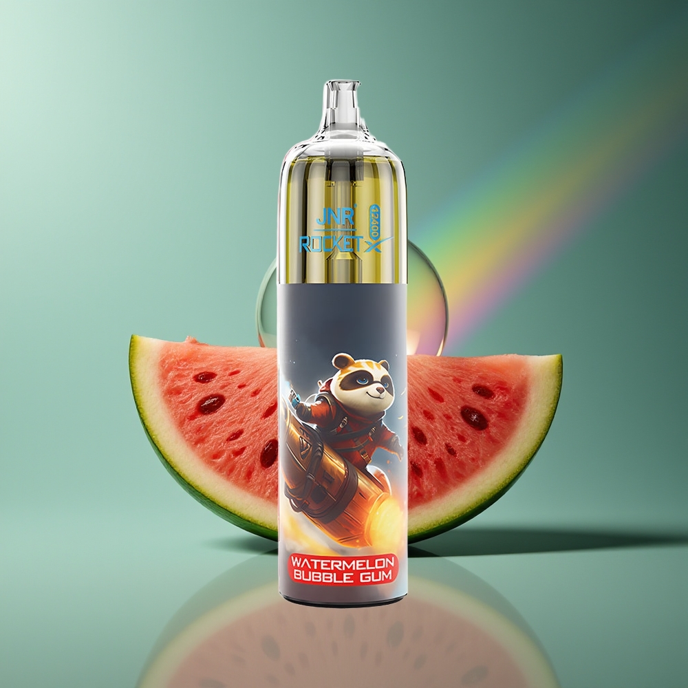 Wholesale Lithuania JNR Rocket-X 12400 Pufų Vienkartinis Vaperis Arbūzas Burbulų Guma 1.2Ohm Tinklelio Ritė Type-C Greitas Įkrovimas