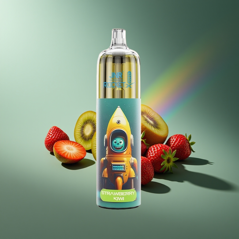 Wholesale Lithuania JNR Rocket-X 12400 Puffs Braškės-Kivis 850mAh 25ml Vienkartinės Elektroninės Cigaretės