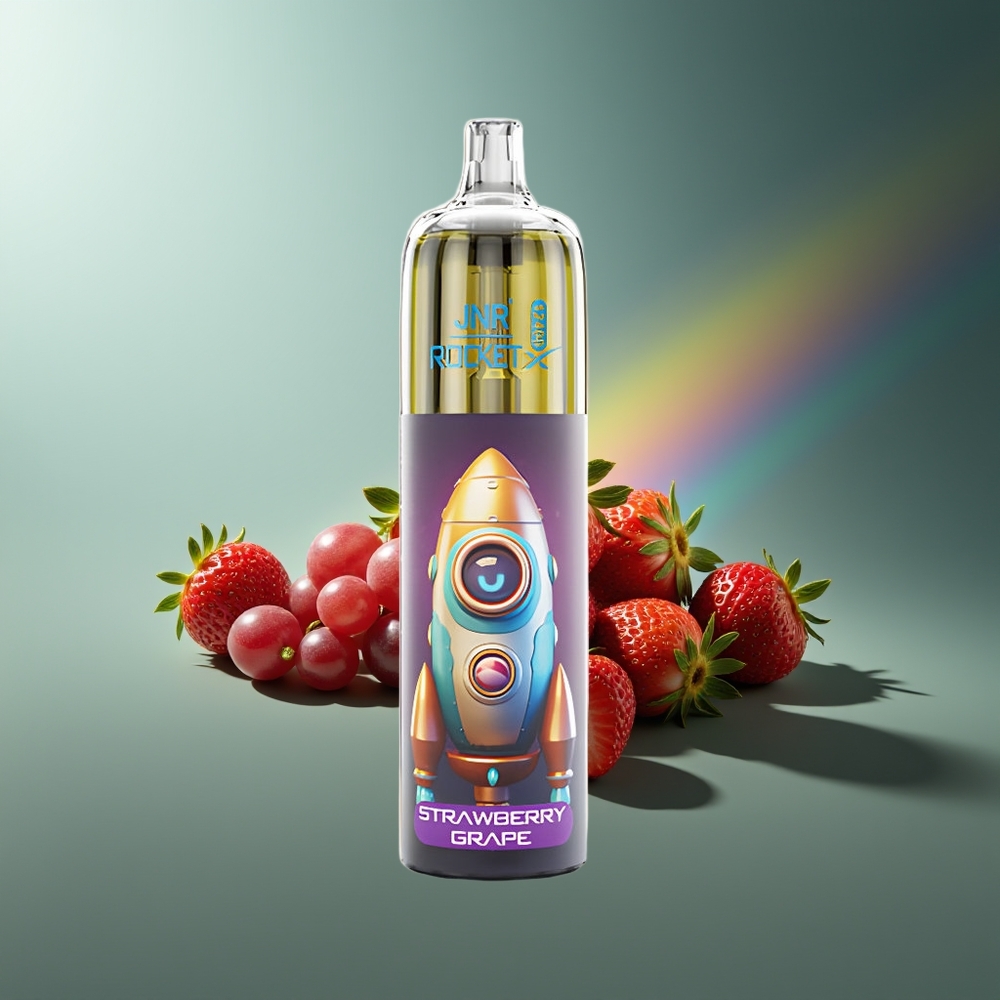 Wholesale Lithuania JNR Rocket-X 12400 Puffs Braškynės Vynuogių Vienkartinės Elektroninės Cigaretės 850mAh 25ml