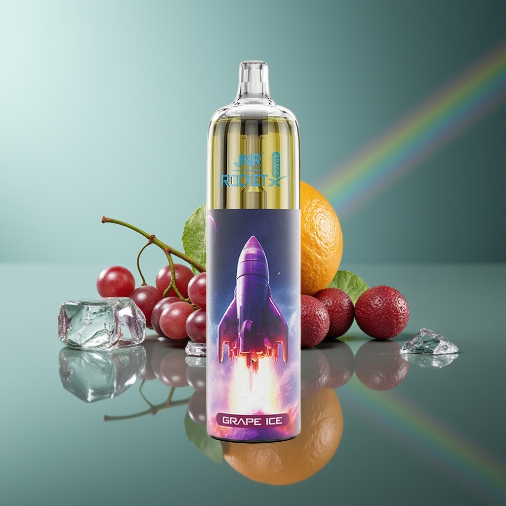 Wholesale Lithuania JNR Rocket-X 12400 Puffs Vienkartinės Elektroninės Cigaretės Vynuogių Ledas Adjustable Airflow Type-C Quick Charge