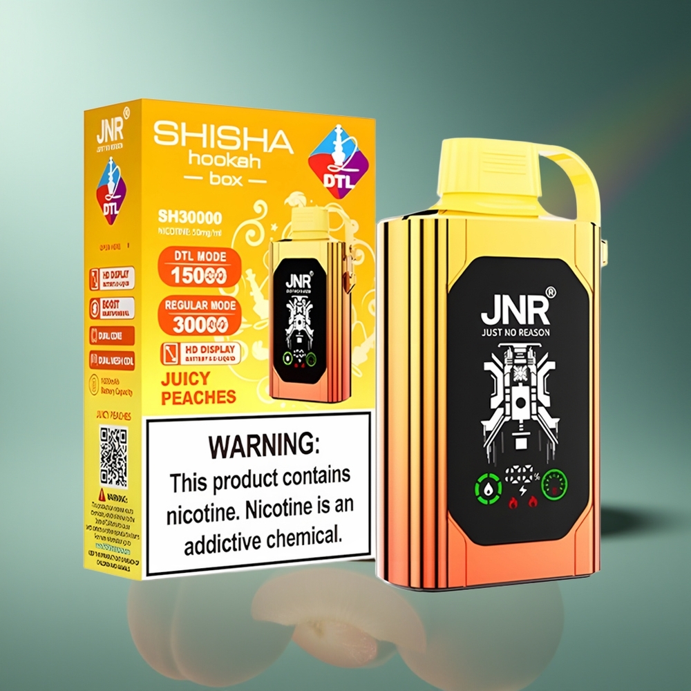 Wholesale Lithuania JNR Shisha Hookah Box 20500 Puffs 25ml Sultūsios Persikai