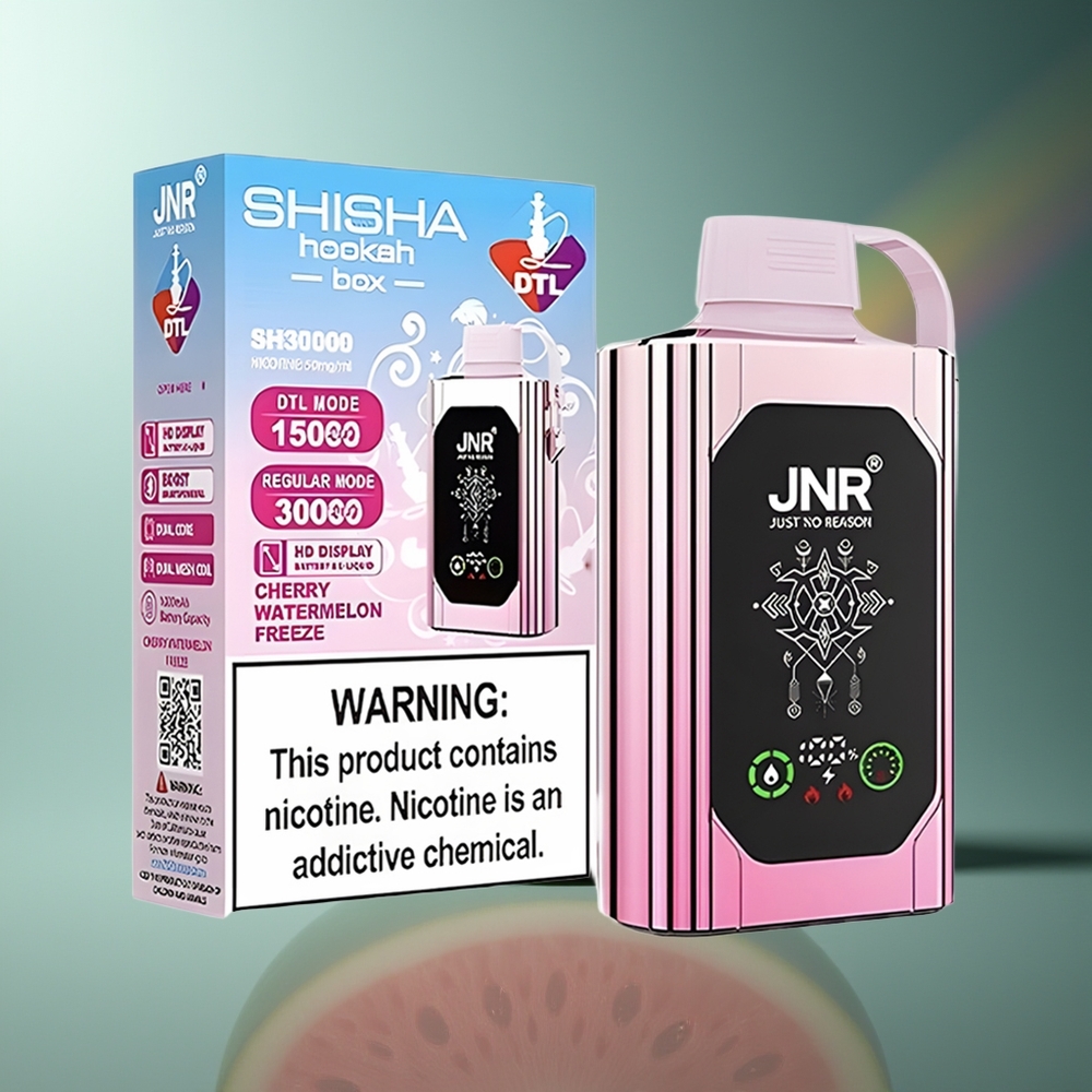 Wholesale Lithuania JNR Shisha Hookah Box 20500 Puffs 25ml Vyšnių Arbūzo Šaldytas