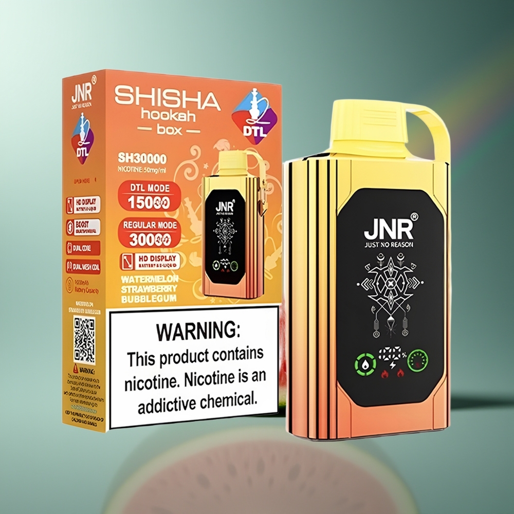 Wholesale Lithuania JNR Shisha Hookah Box 20500 Puffs Arbūzas Braškė Tirščiai 25ml 1000mAh