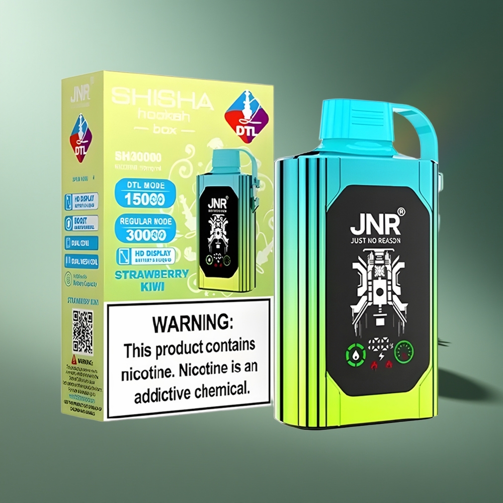Wholesale Lithuania JNR Shisha Hookah Box 20500 Puffs Braškė Kiwi 25ml 1000mAh