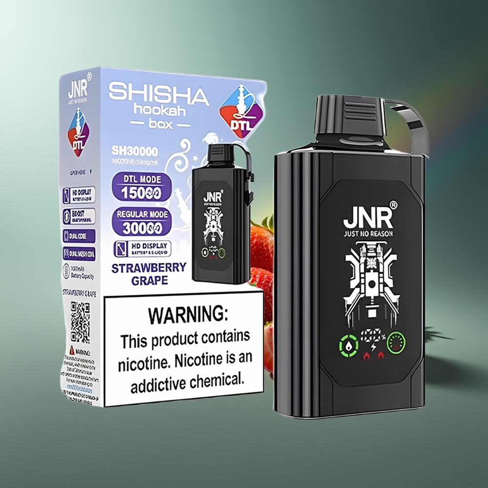 Wholesale Lithuania JNR Shisha Hookah Box 20500 Puffs Braškė Vynuogė Type-C Quick Charge 1000mAh