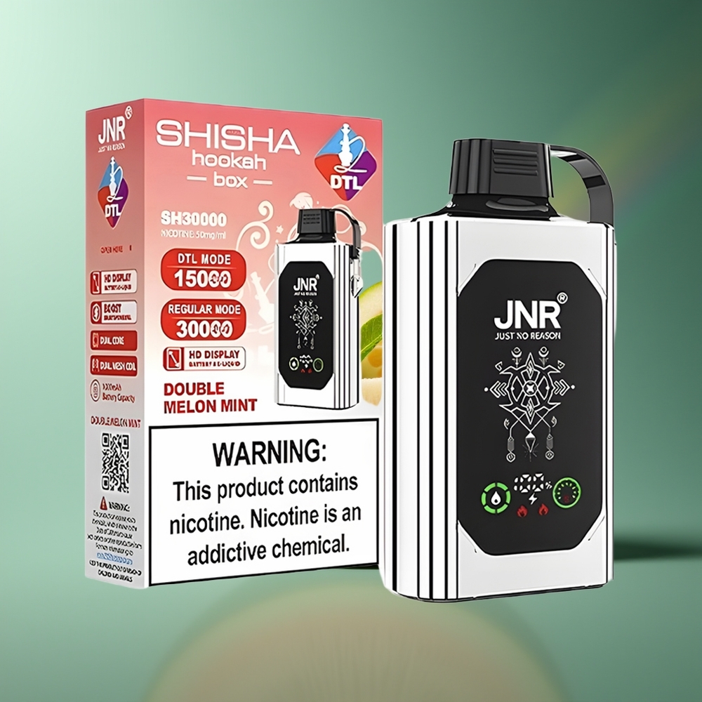 Wholesale Lithuania JNR Shisha Hookah Box 20500 Puffs Dvigubasis Melionas Mėta Vienkartinės Elektroninės Cigaretės 1000mAh Type-C