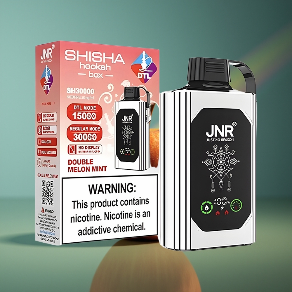 Wholesale Lithuania JNR Shisha Hookah Box 20500 Puffs Dvigubi Obuoliai 25ml 1000mAh