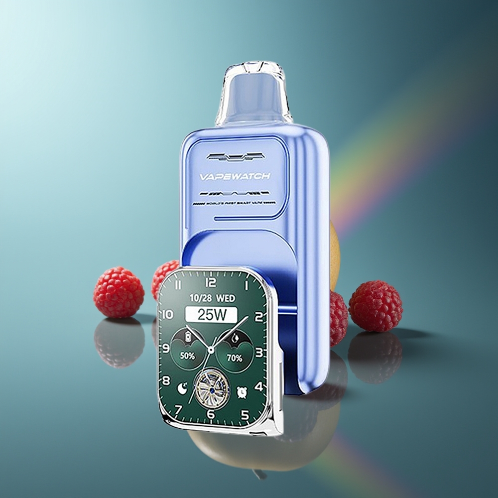 Wholesale Lithuania JNR VapeWatch 30000 Puffs 1000mAh Type-C Mėlynųjų Aviečių Ledas Vienkartinės Elektroninės Cigaretės