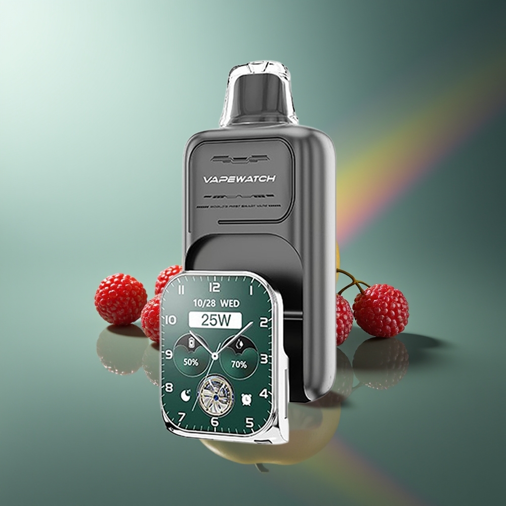 Wholesale Lithuania JNR VapeWatch 30000 Puffs 1000mAh Type-C Trigubų Uogų