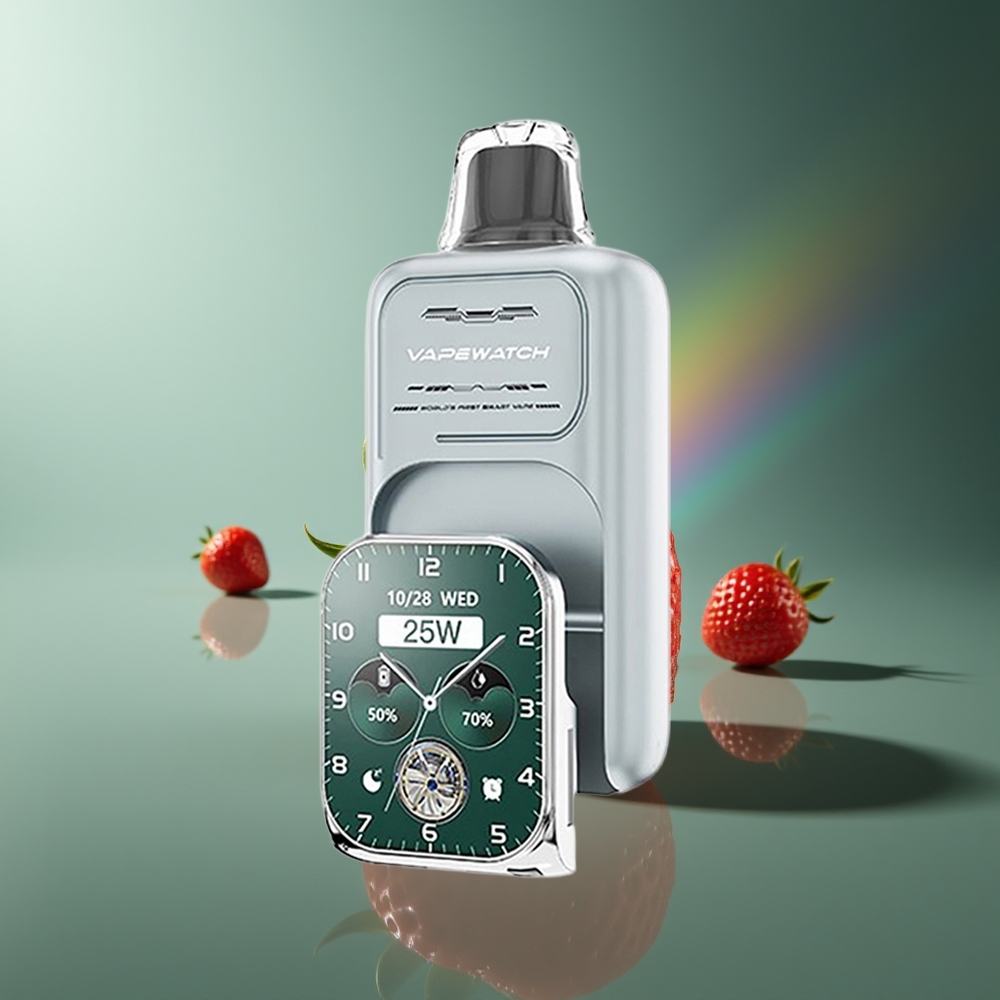 Wholesale Lithuania JNR VapeWatch 30000 Puffs Braškinių Šaldymas 1000mAh Type-C