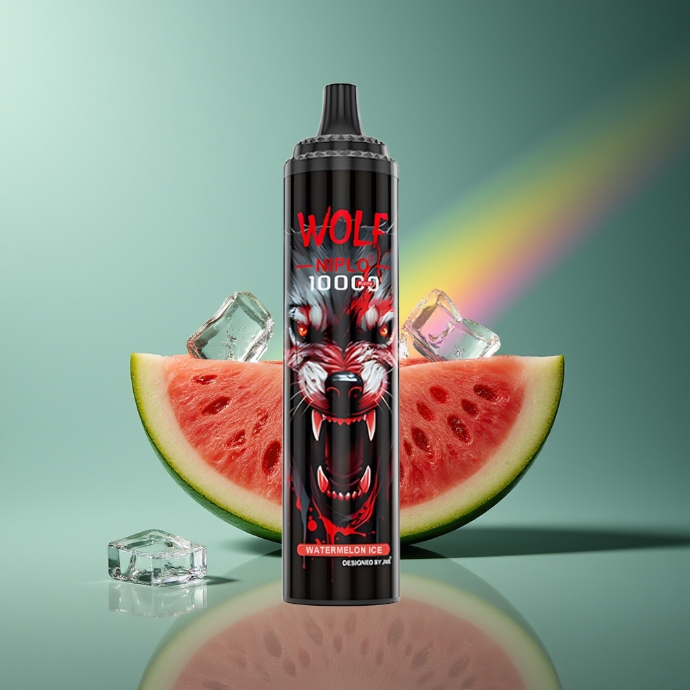 Wholesale Lithuania JNR Wolf Niplo 10000 Puffs 20ml Arbūzas Ledas Type-C Fast Charging