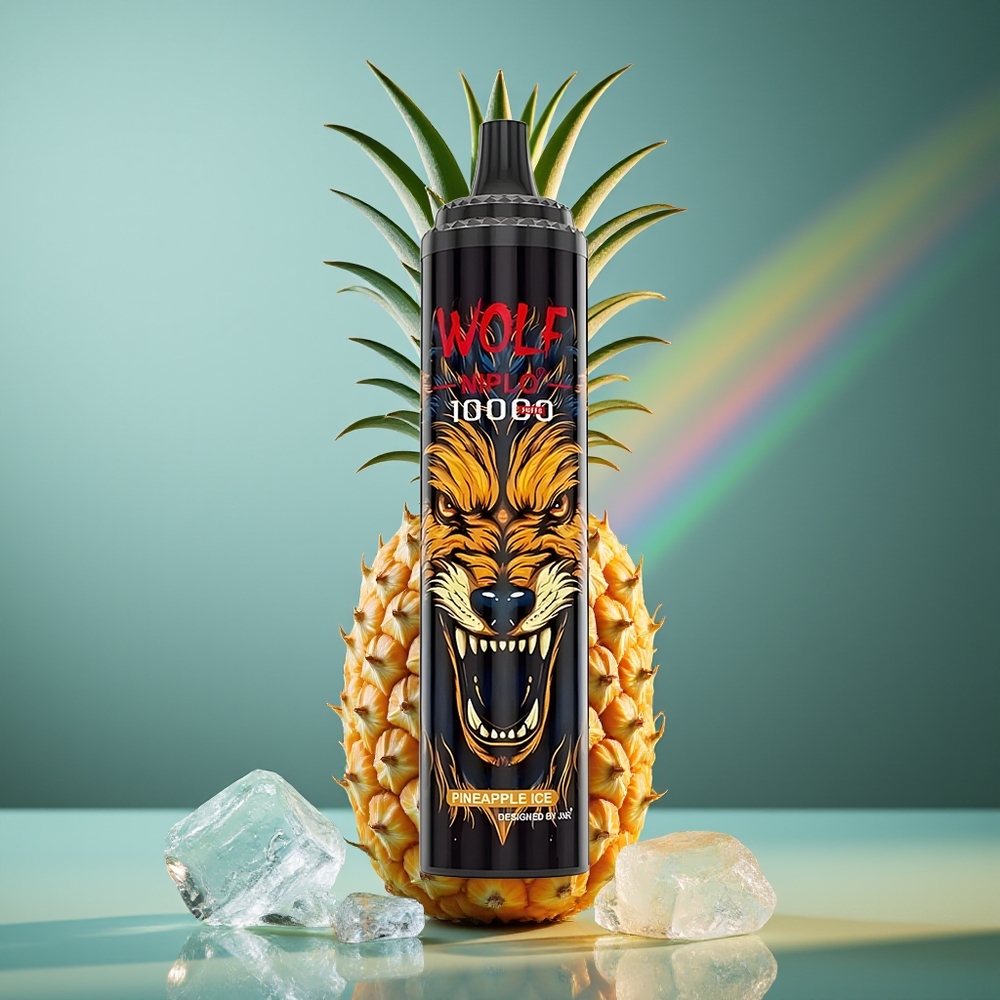 Wholesale Lithuania JNR Wolf Niplo 10000 Puffs Ananasų Ledas 1.0 Ohm Mesh Coil Type-C