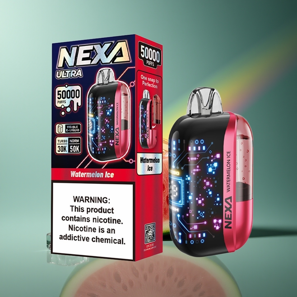 Wholesale Lithuania NEXA Ultra 50000 Puffs Arbūzas Ledas 20ml 800mAh