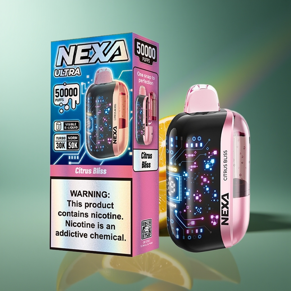 Wholesale Lithuania NEXA Ultra 50000 Puffs Citrus Džiaugsmas 20ml 5%