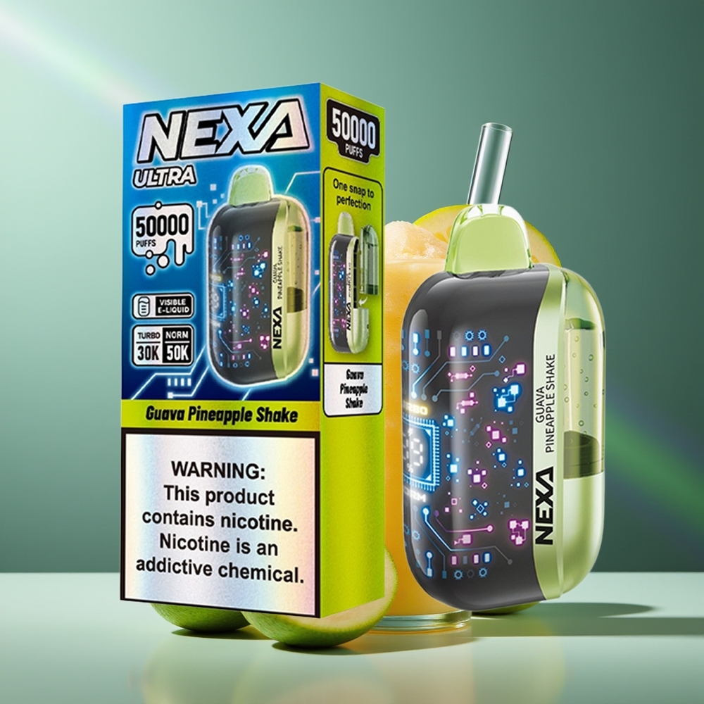 Wholesale Lithuania NEXA Ultra 50000 Puffs Guava Ananasų Viršukalė 20ml 800mah