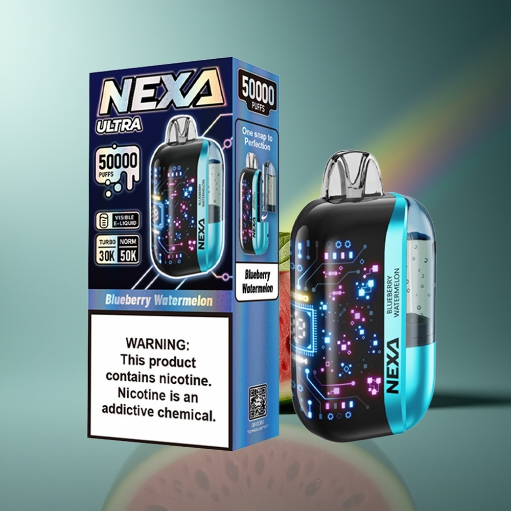 Wholesale Lithuania NEXA Ultra 50000 Puffs Mėlynės Arbūzas 20ml 800mAh