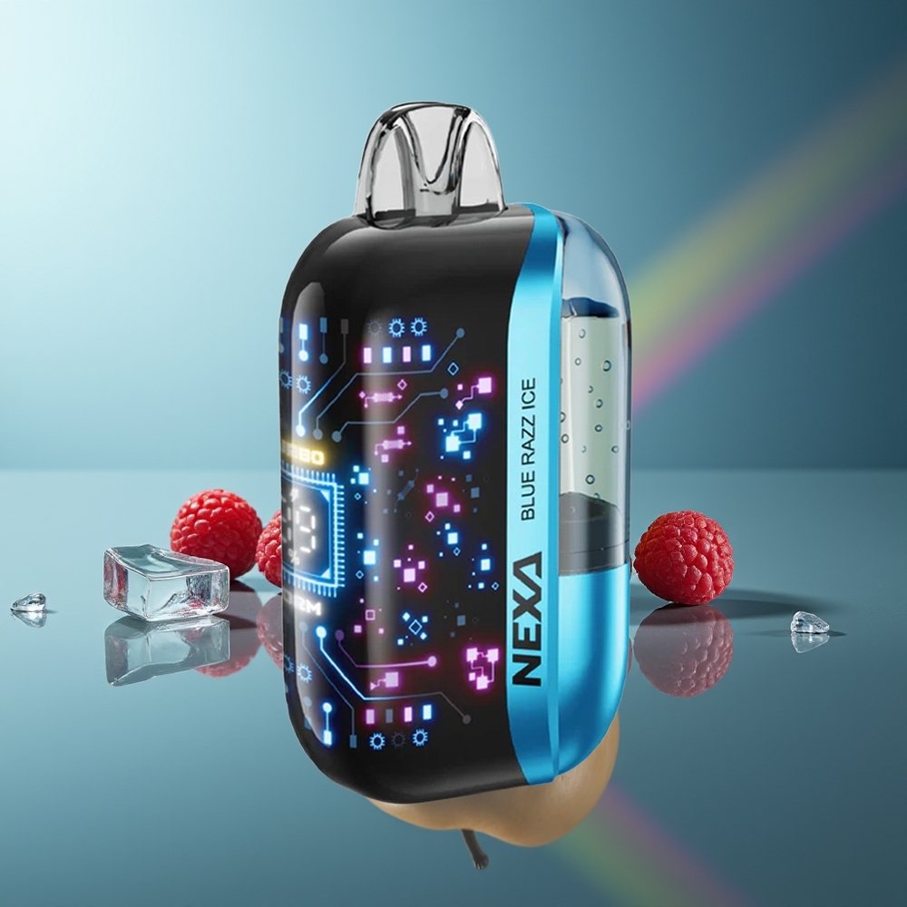 Wholesale Lithuania NEXA Ultra 50000 Puffs Mėlynasis Avietų Ledas 20ml 800mAh