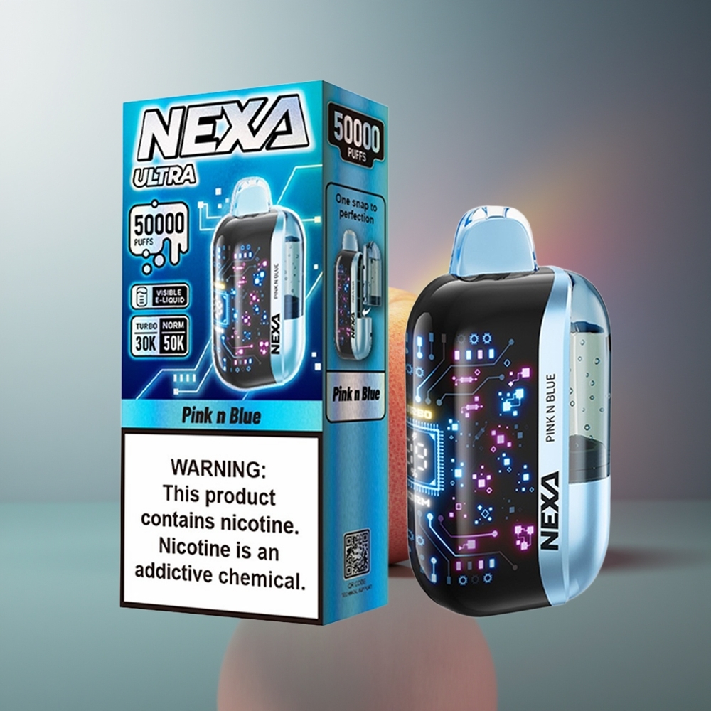 Wholesale Lithuania NEXA Ultra 50000 Puffs Rožinė Mėlyna 20ml 800mAh