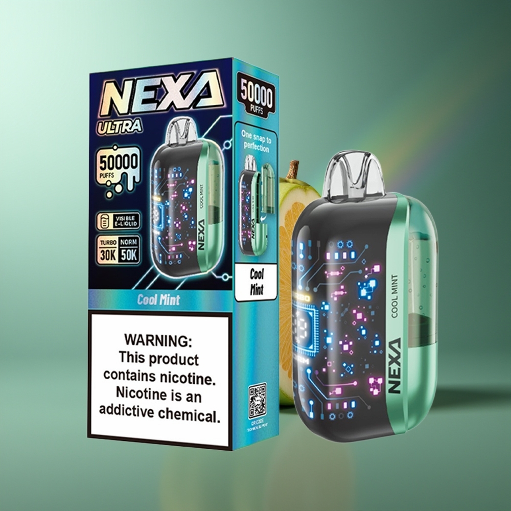 Wholesale Lithuania NEXA Ultra 50000 Puffs Šalta Mėta 20ml 800mAh