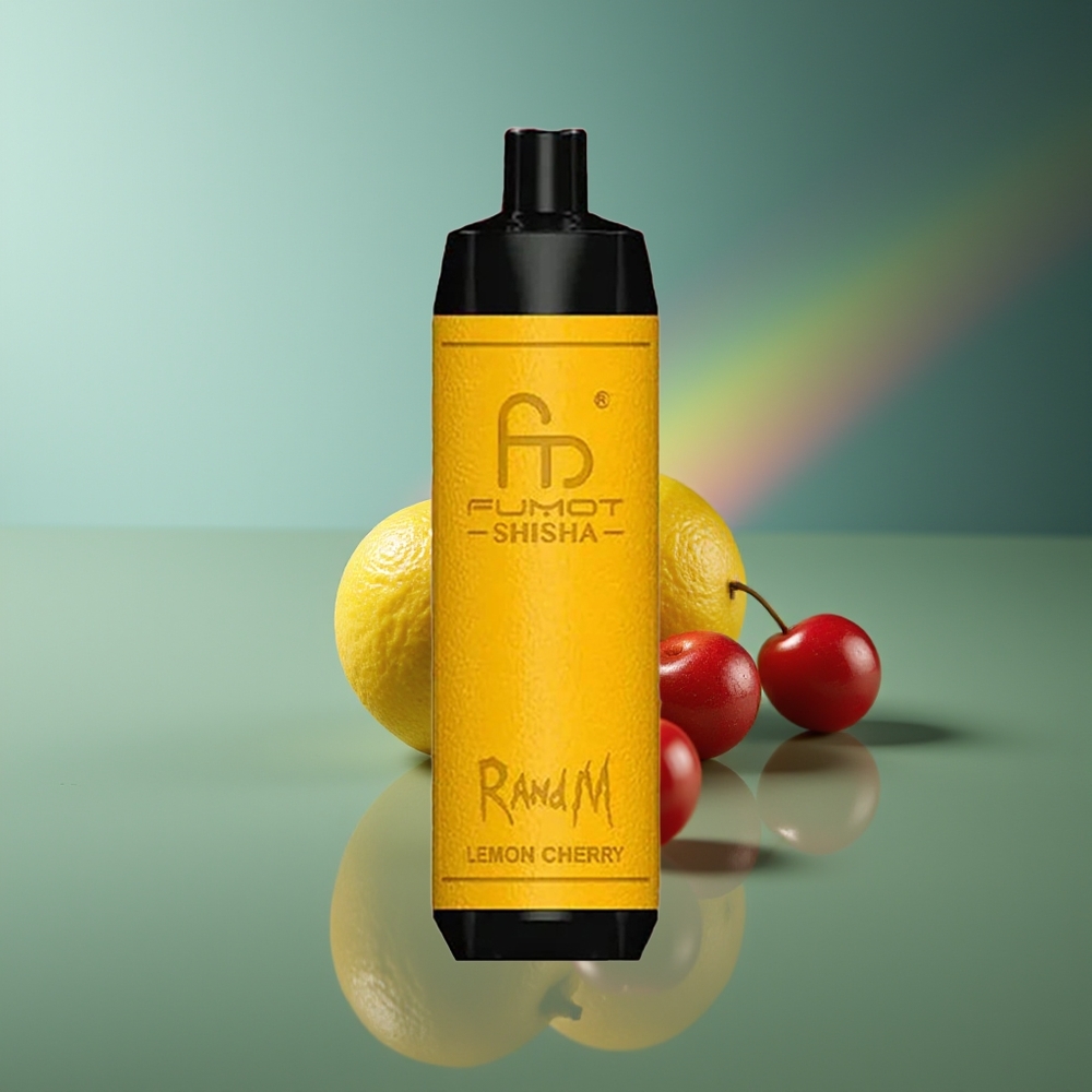 Wholesale Lithuania RandM Fumot Shisha 10000 Pufų Citrina Vyšnia 18ml Type-C