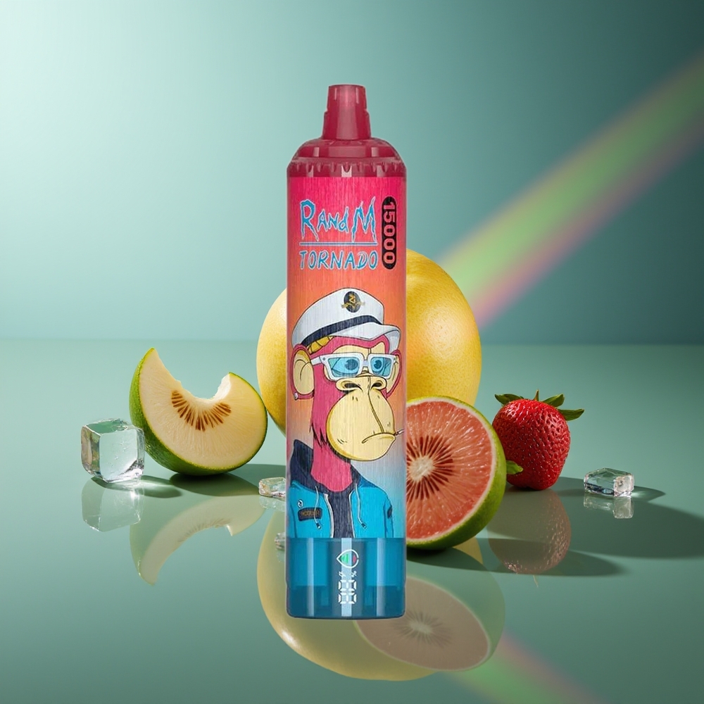 Wholesale Lithuania RandM Fumot Tornado 15000 25ml Žalias Ledas