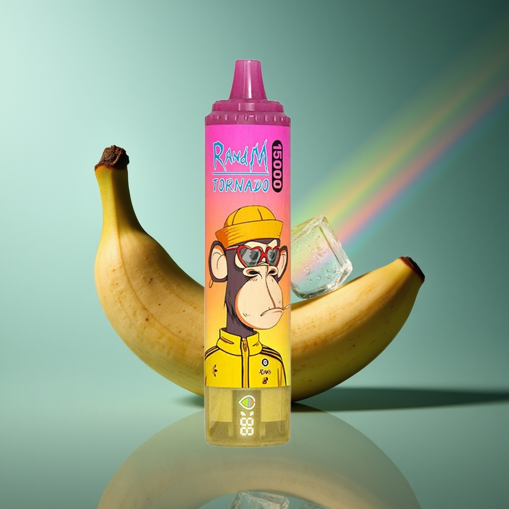 Wholesale Lithuania RandM Fumot Tornado 15000 Pūsų Bananų Ledas 25ml 850mAh