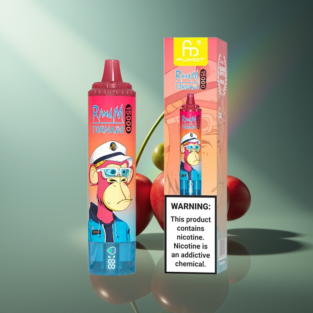 Wholesale Lithuania RandM Fumot Tornado 15000 Puffs 25ml Vyšnia