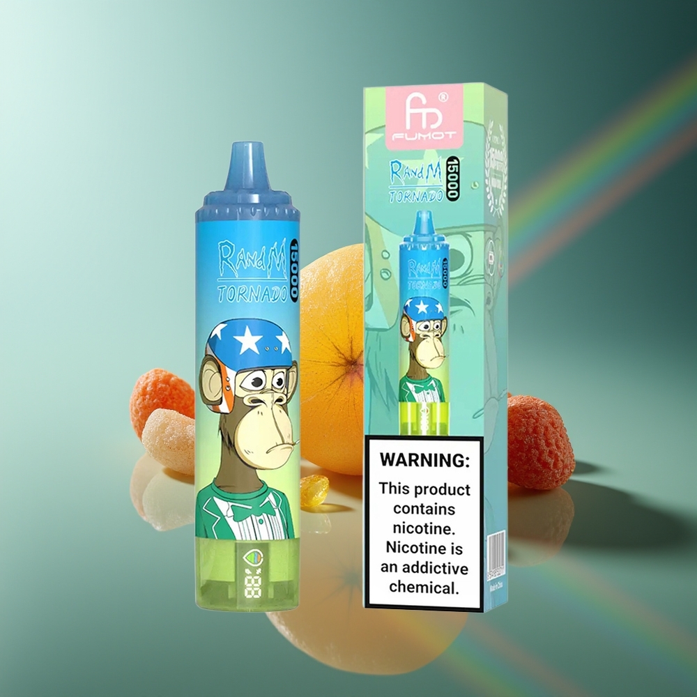 Wholesale Lithuania RandM Fumot Tornado 15000 Puffs Guminukas + 25ml + Mesh Coil