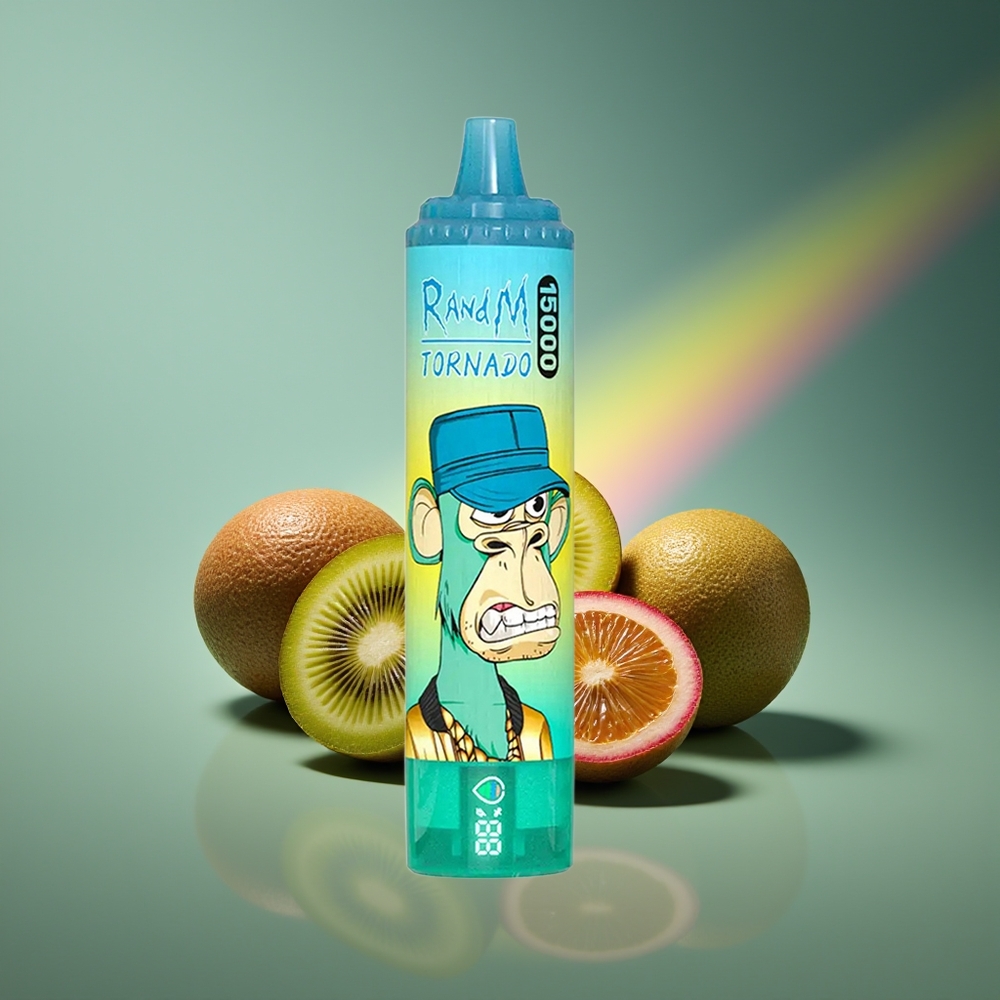 Wholesale Lithuania RandM Fumot Tornado 15000 Puffs Kiwi Pasiflora Gvajava 25ml LCD