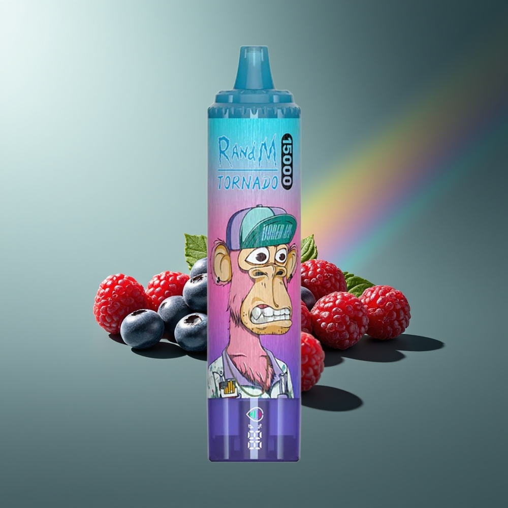 Wholesale Lithuania RandM Fumot Tornado 15000 Puffs Mėlynųjų Aviečių ir Aviečių 25ml LCD