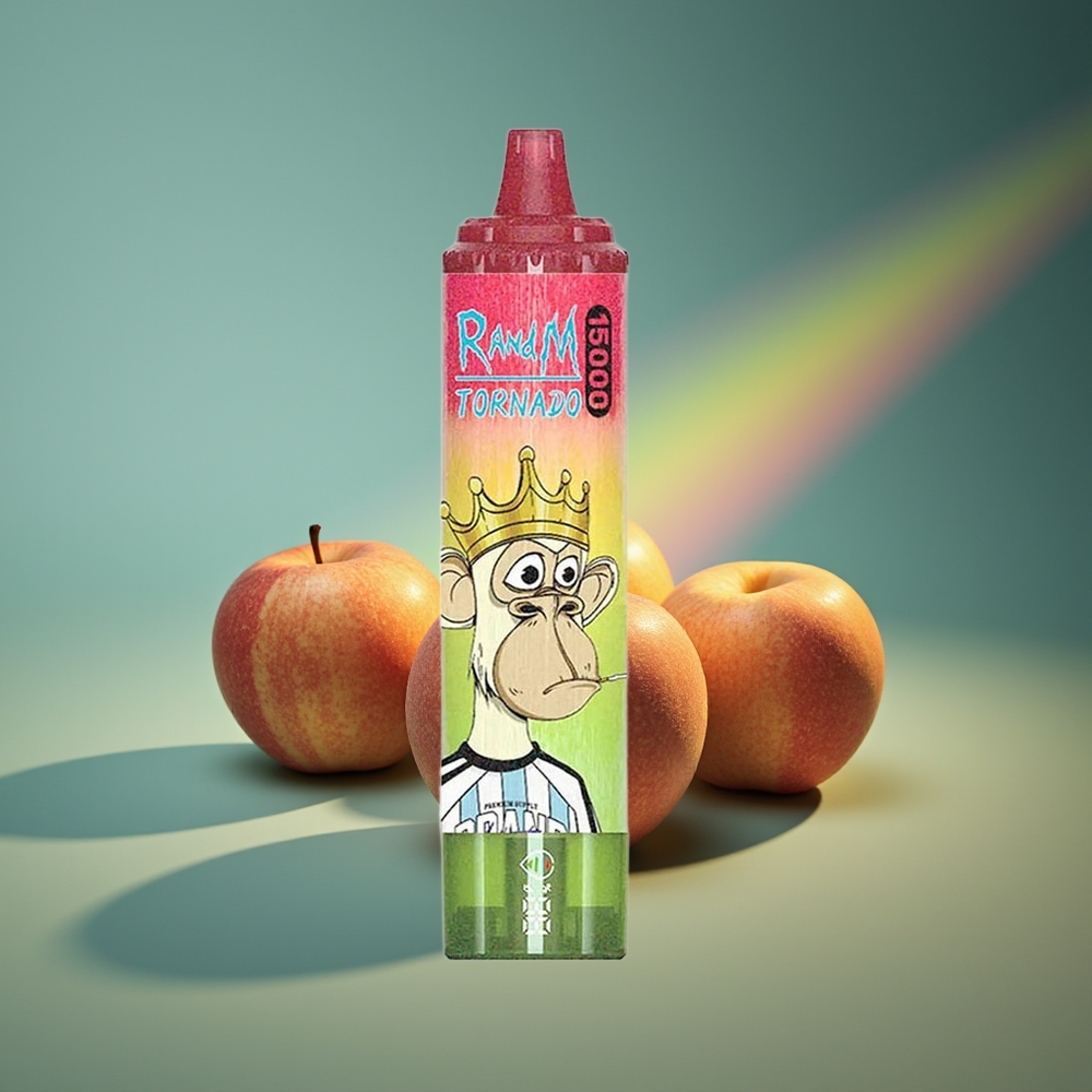 Wholesale Lithuania RandM Fumot Tornado 15000 Puffs Obuolys Persikas Kriaušė 25ml LCD