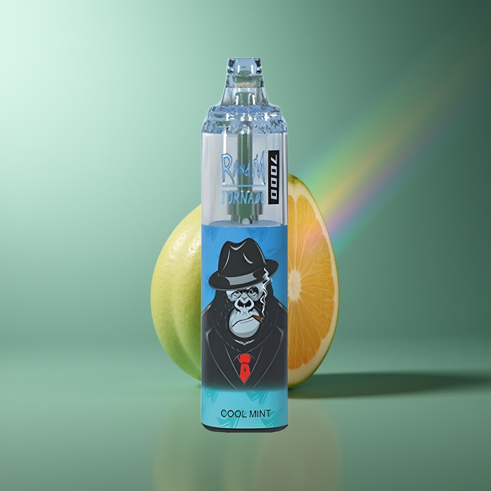 Wholesale Lithuania RandM Fumot Tornado 7000 14ML Šalta Mėta RGB Type-C