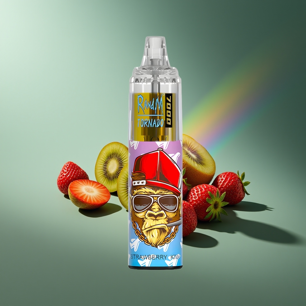 Wholesale Lithuania RandM Fumot Tornado 7000 Braškė Kiwi 14ML Type-C