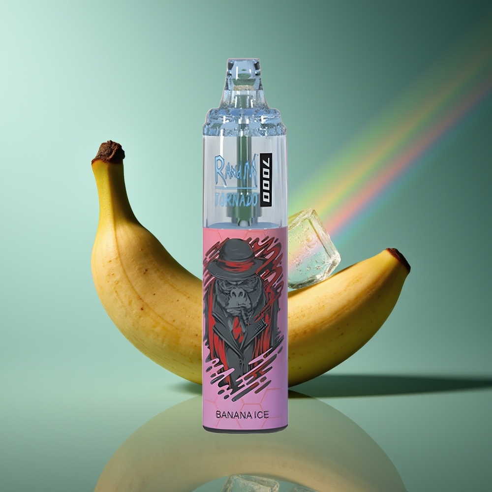 Wholesale Lithuania RandM Fumot Tornado 7000 Pūsų Bananas Ledas 14ML Type-C