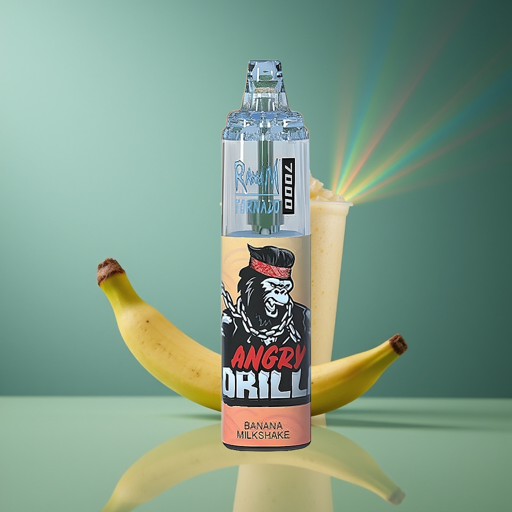Wholesale Lithuania RandM Fumot Tornado 7000 Pūsų Bananinio Pieno Kokteilis 14ML RGB