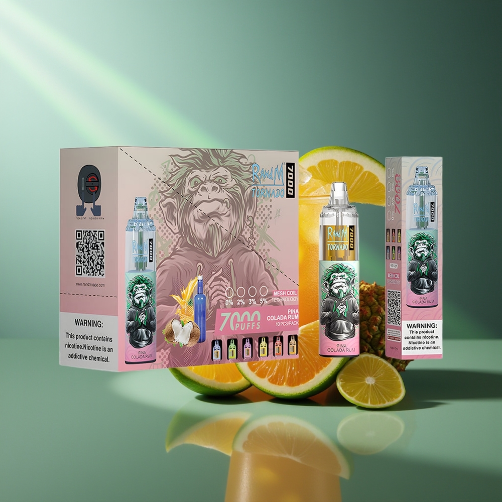 Wholesale Lithuania RandM Fumot Tornado 7000 Pina Kolada Romo 14ML RGB