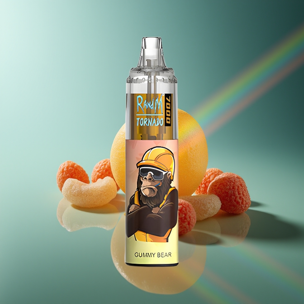 Wholesale Lithuania RandM Fumot Tornado 7000 Puffs Guminukas Mešos Ritinėlis ir Type-C Portas