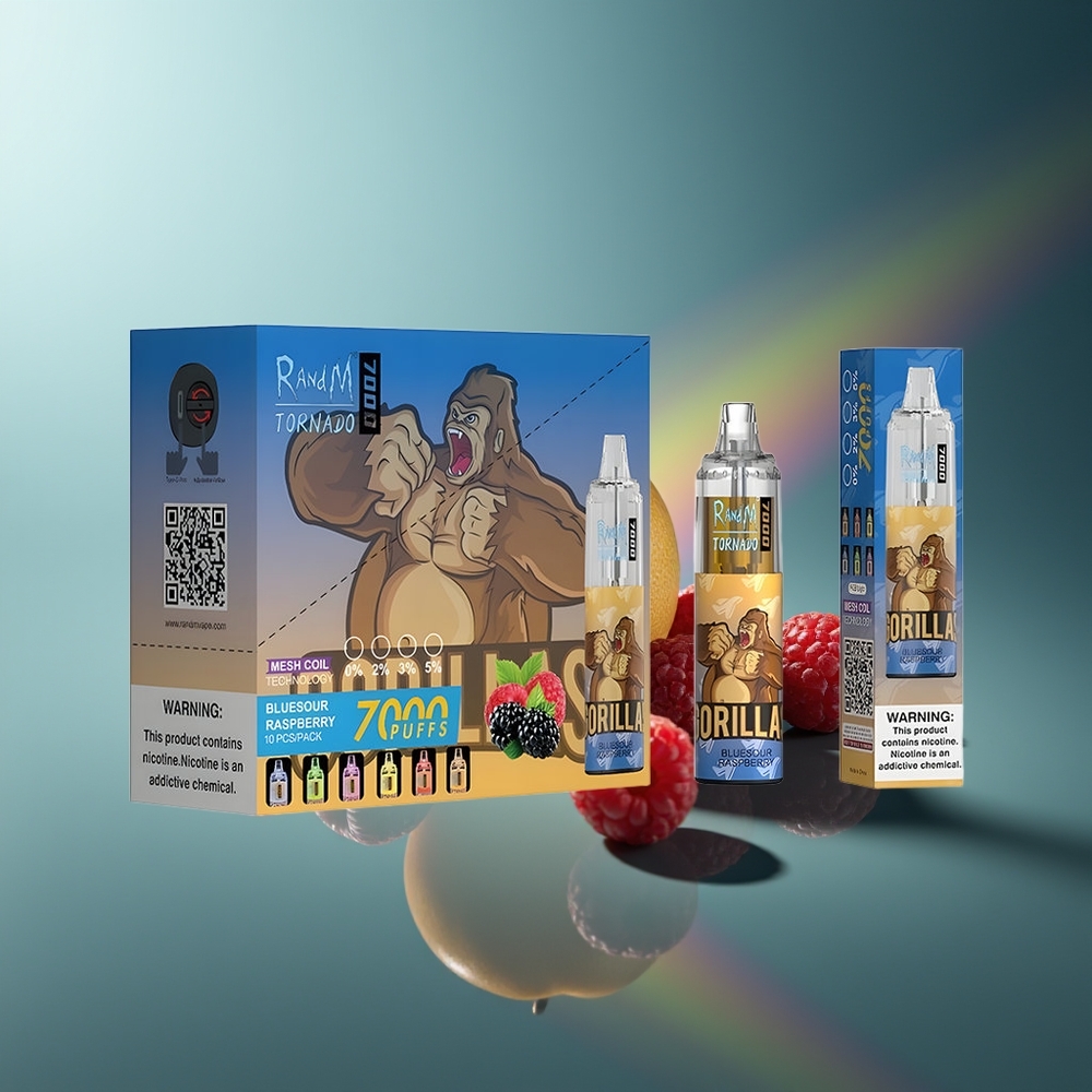 Wholesale Lithuania RandM Fumot Tornado 7000 Puffs Mėlynų Avižų Serbentų 14ML RGB