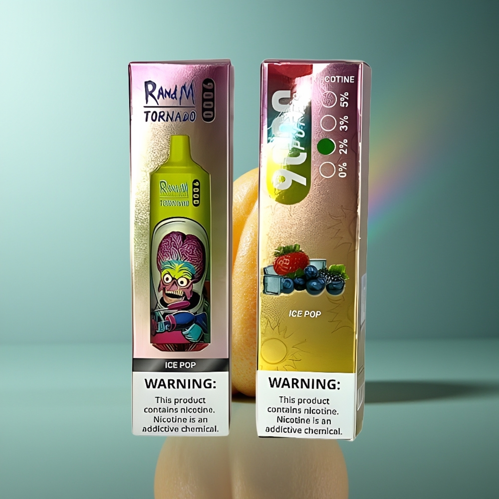 Wholesale Lithuania RandM Fumot Tornado 9000 Pūslių Ledų Šerbetas RGB Displejus