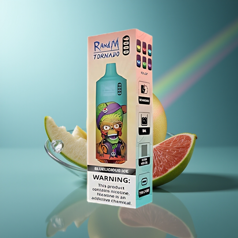 Wholesale Lithuania RandM Fumot Tornado 9000 Puffs 18 mL Mėlynasis Ledas
