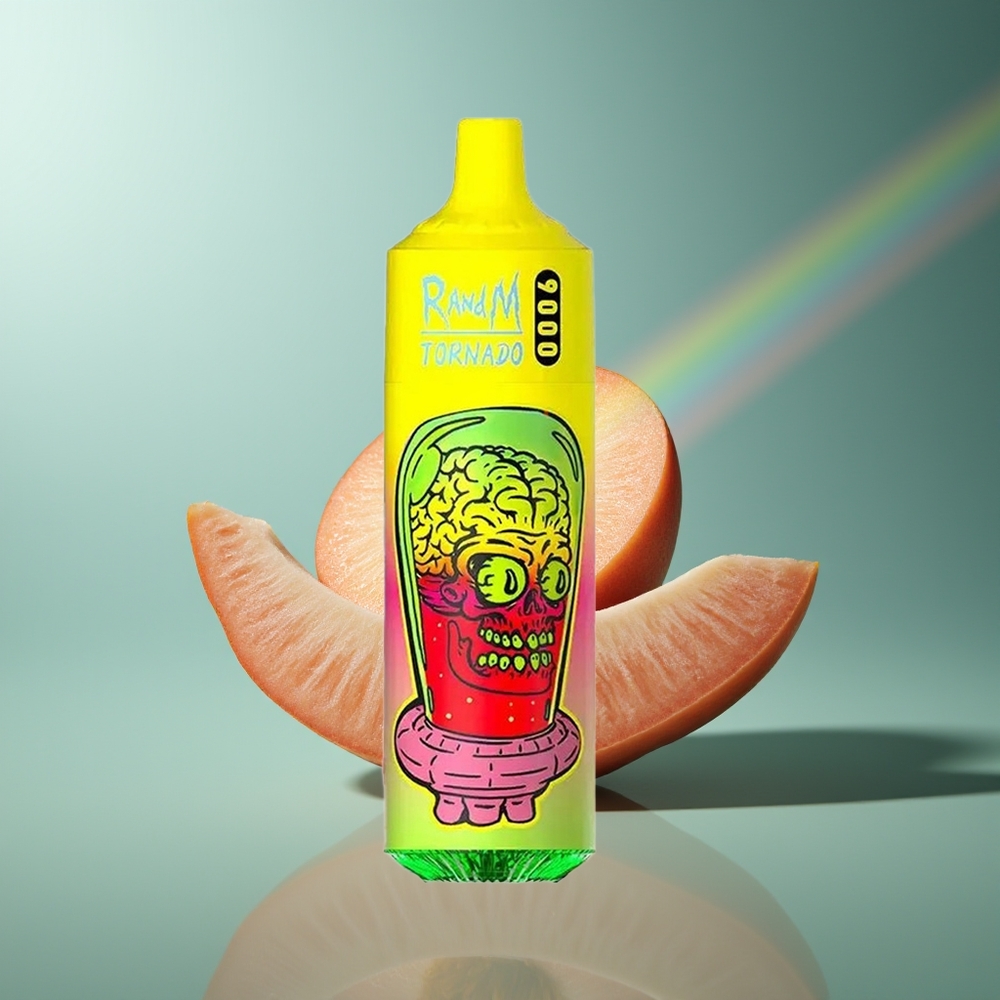 Wholesale Lithuania RandM Fumot Tornado 9000 Puffs 18 mL Vasara Persikas Ledas