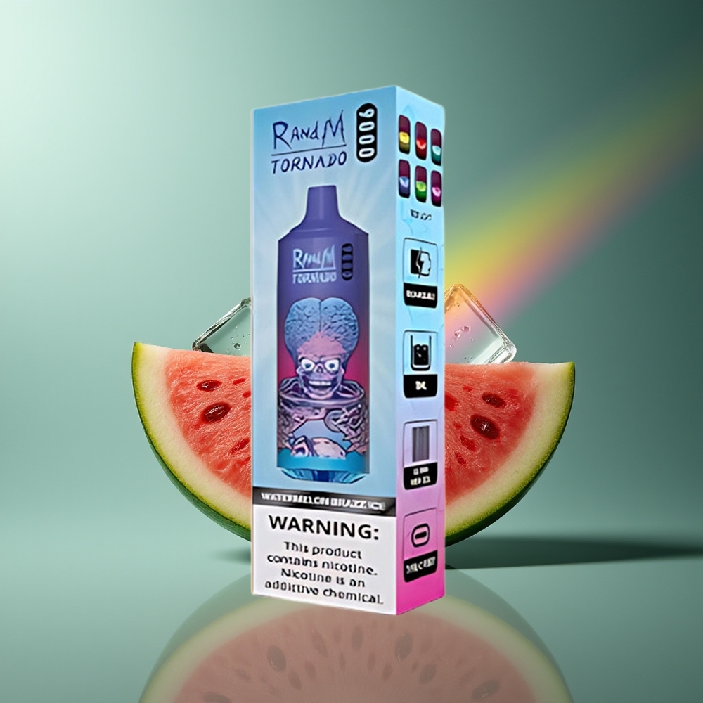 Wholesale Lithuania RandM Fumot Tornado 9000 Puffs Arbūzas Brazz Ledas 850 mAh