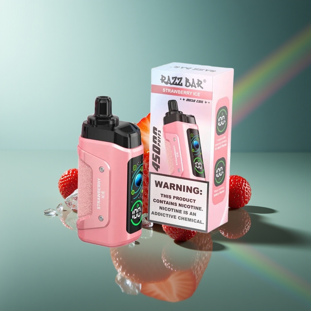 Wholesale Lithuania Razz Bar 45000 Puffs Braškės Ledas 1.0 Ohm Mesh Coil