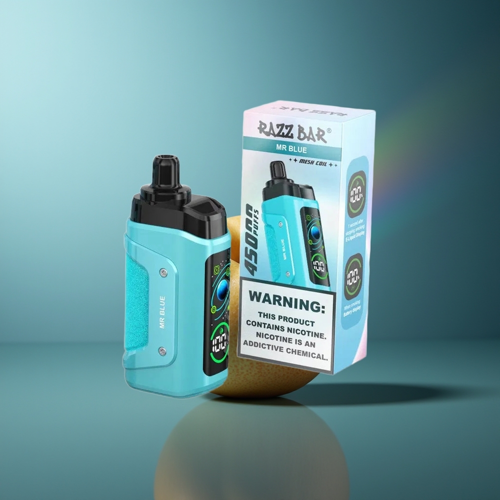 Wholesale Lithuania Razz Bar 45000 Puffs Mėlynasis 1.0 Ohm Mesh Coil Type-C