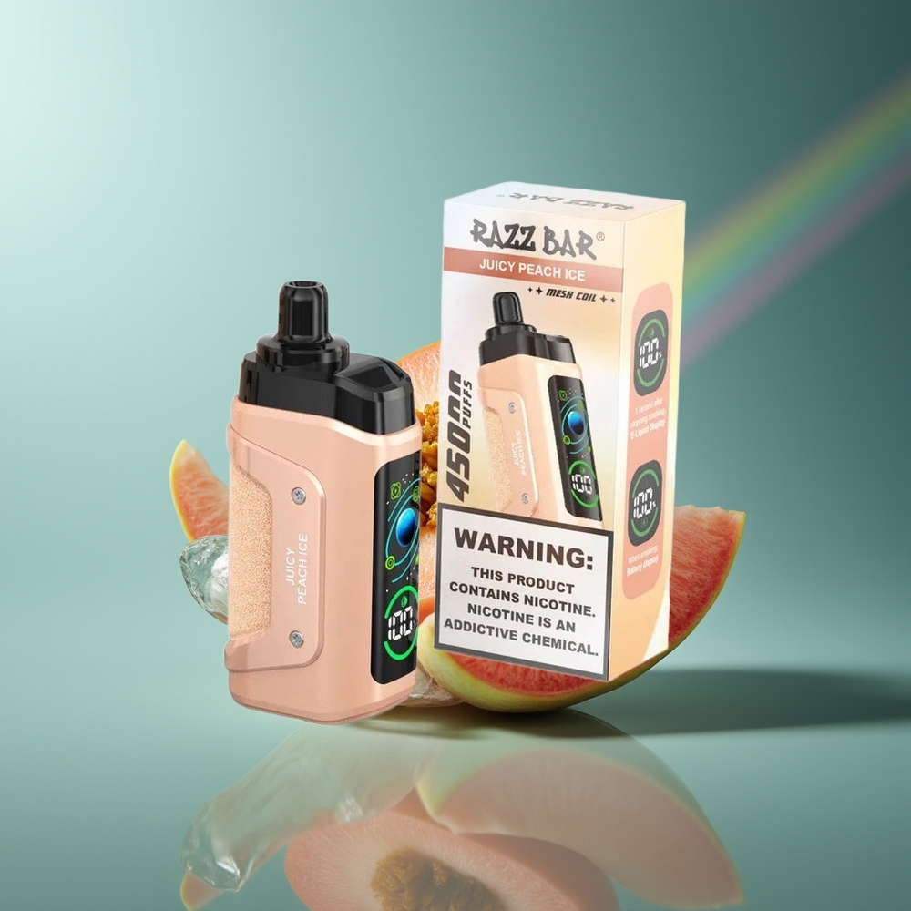 Wholesale Lithuania Razz Bar 45000 Puffs Sultingasis Persikas Ledas 1.0 Ohm Mesh Coil Type-C