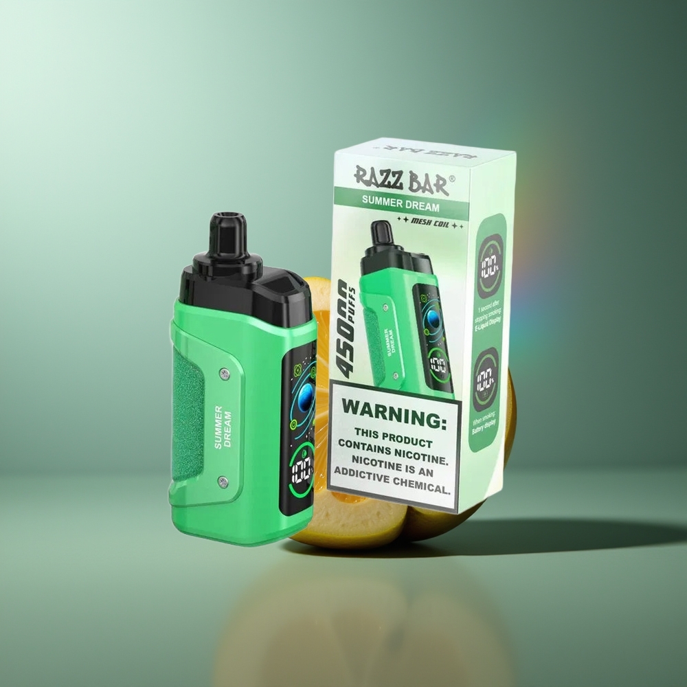 Wholesale Lithuania Razz Bar 45000 Puffs Vasaros Sapnas Vienkartinės Elektroninės Cigaretės 20mg Mesh Coil