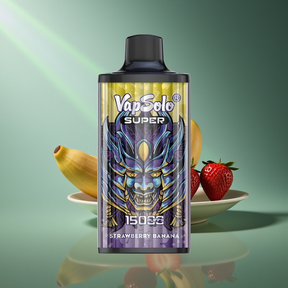 Wholesale Lithuania VapSolo Super 15000 Puffs 40ml Braškė Bananas