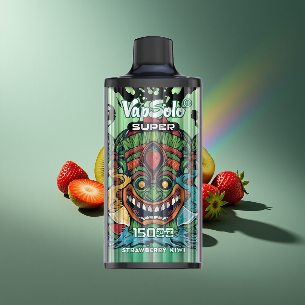 Wholesale Lithuania VapSolo Super 15000 Puffs 40ml Braškė-Kivis Type-C