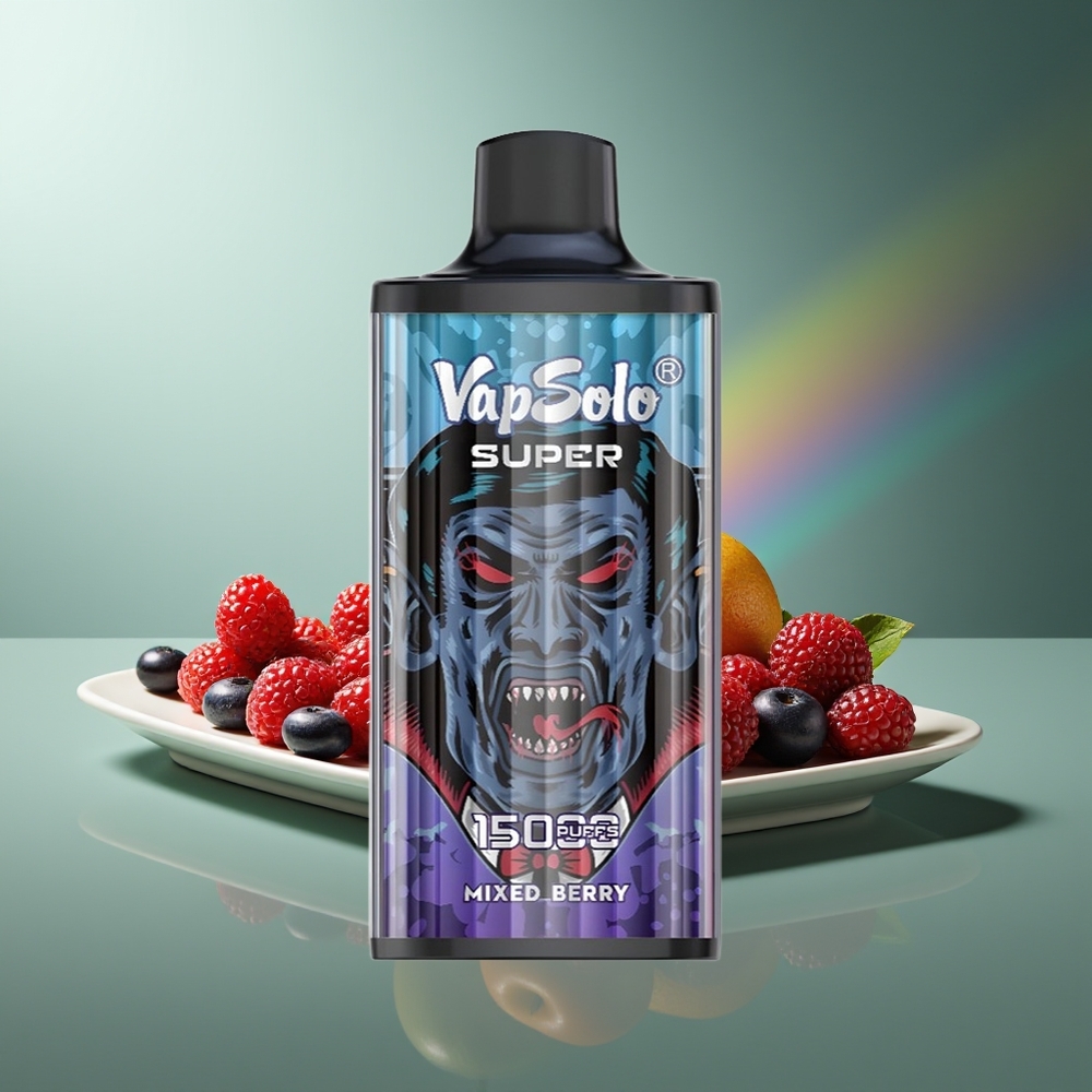 Wholesale Lithuania VapSolo Super 15000 Puffs 40ml Mišrios Uogos