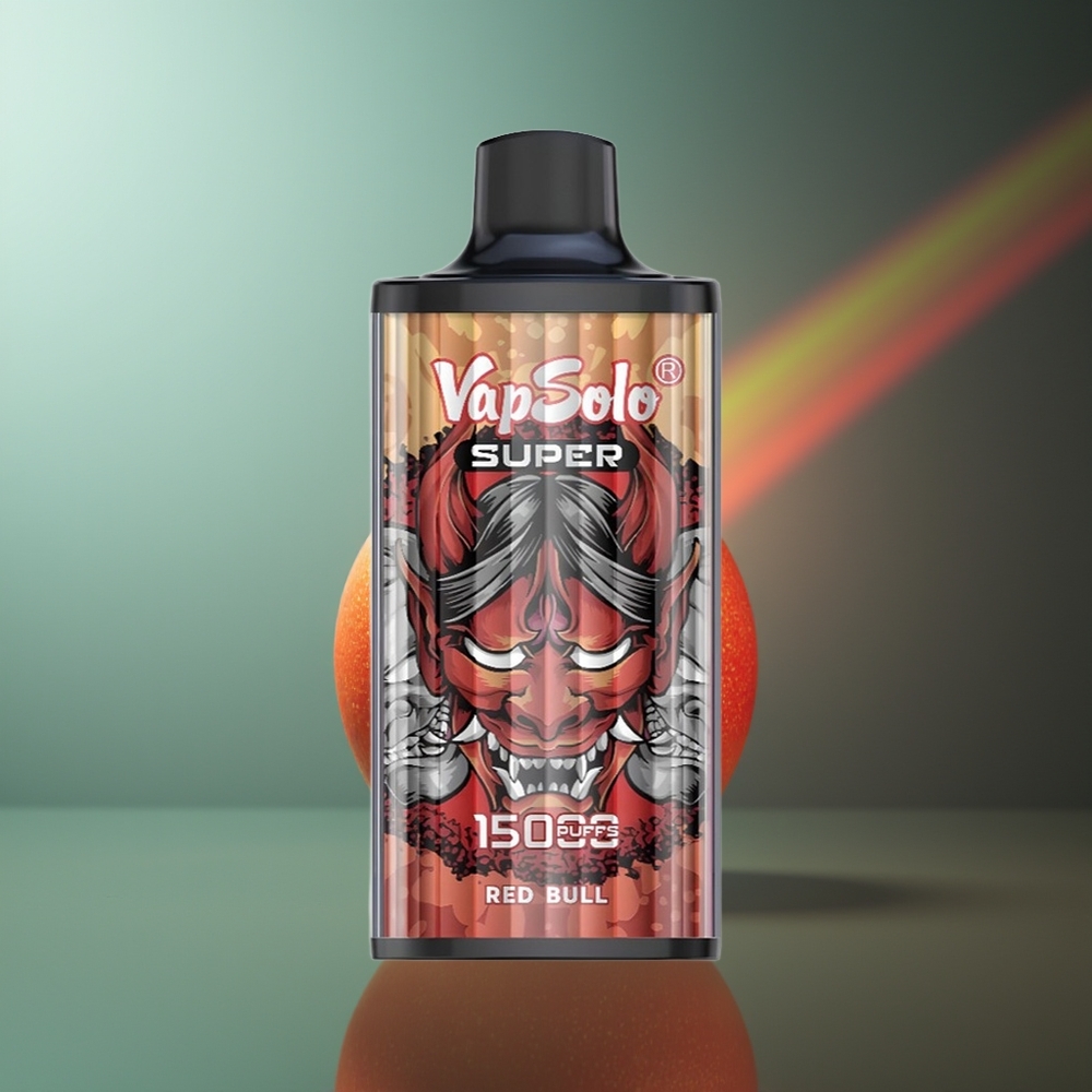 Wholesale Lithuania VapSolo Super 15000 Puffs 40ml Raudonasis Jautis Type-C 850mah